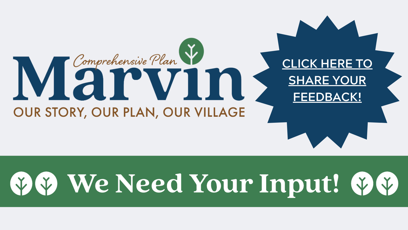 Click Here to Share Your Feedback for the Marvin Comprehensive Plan!
